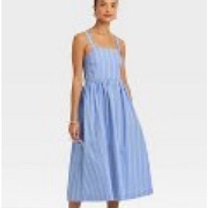 A New Day | Dress | Blue and White Striped